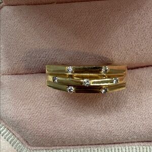 Kirk Kara original 14k gold with diamonds